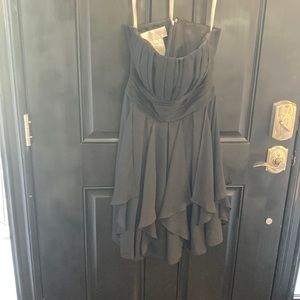 Black Chiffon Bridesmaids Dress